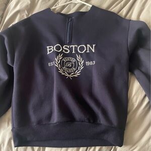 Blue Boston Quarter Zip